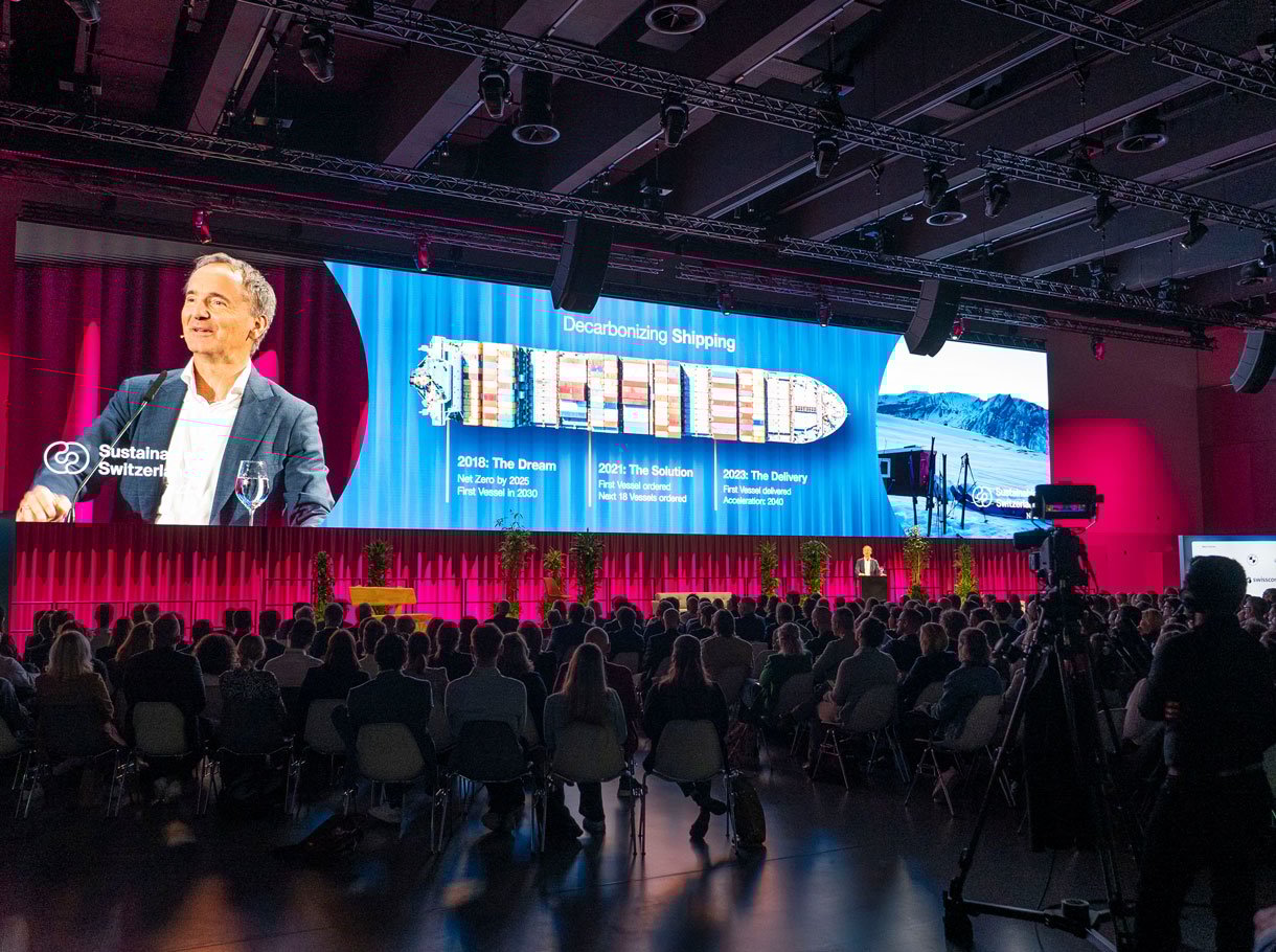 Bühne Swiss Sustainable Forum 2025, Kilchenmann AG